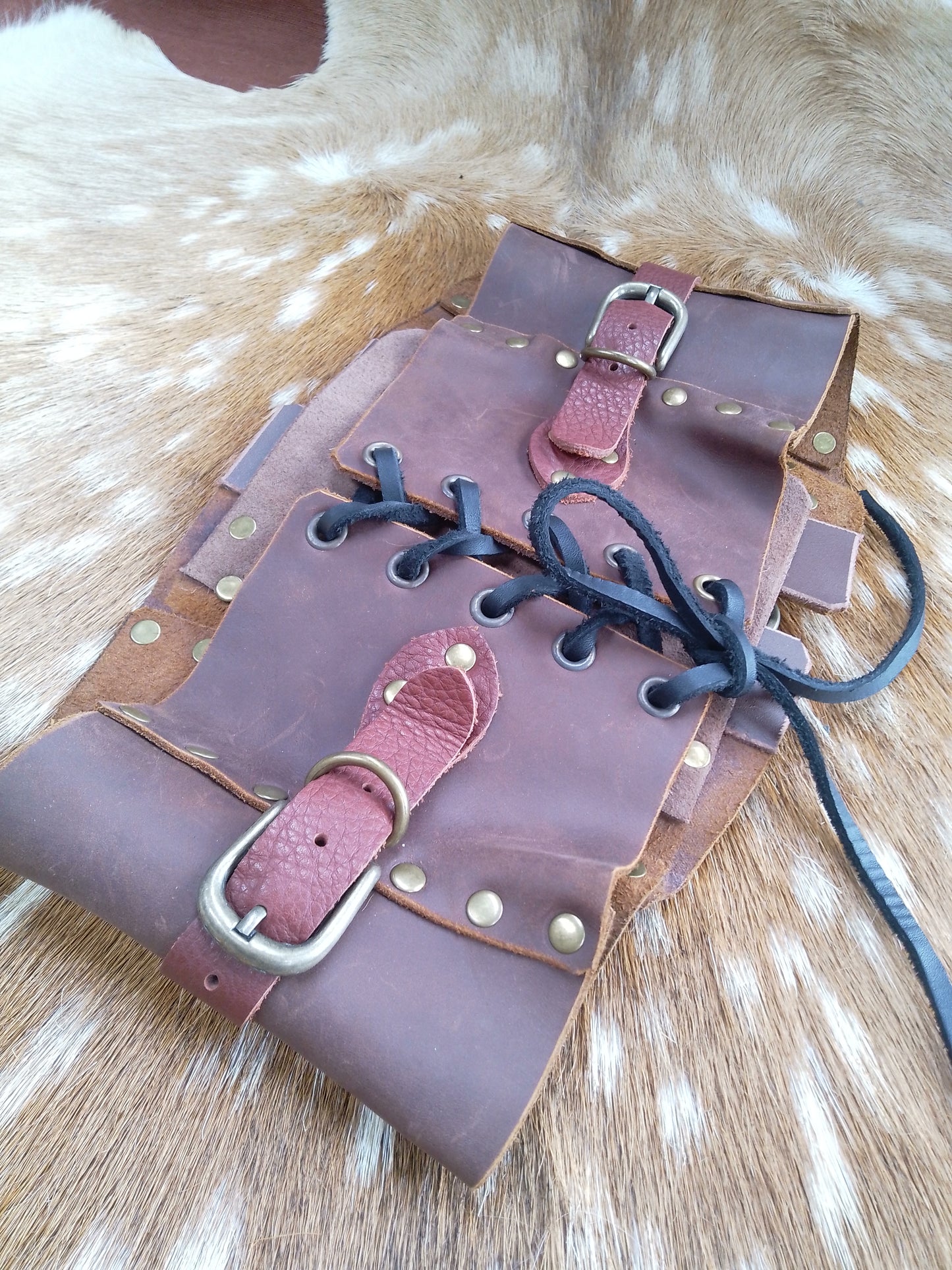 Leather Cincher - Buckled Whiskey and Brass