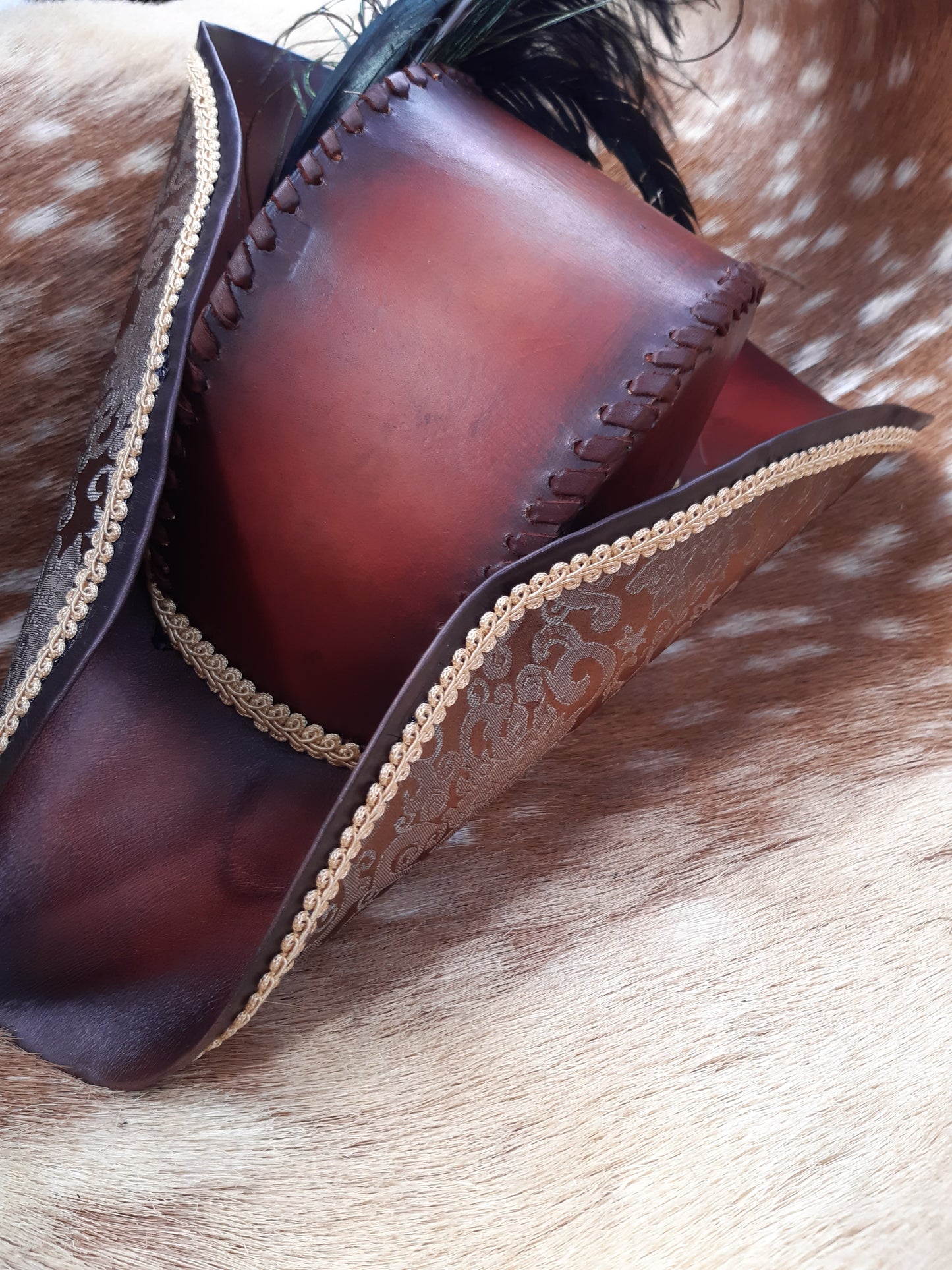 Distressed Copper Pirate Hat