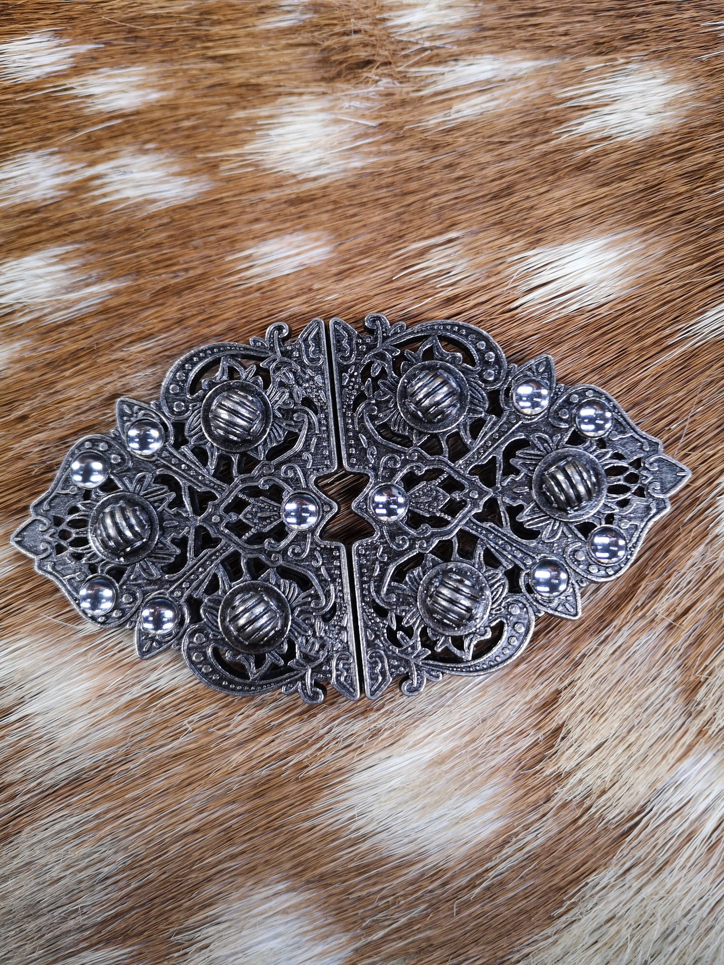 Ornate Hook and Loop Buckle