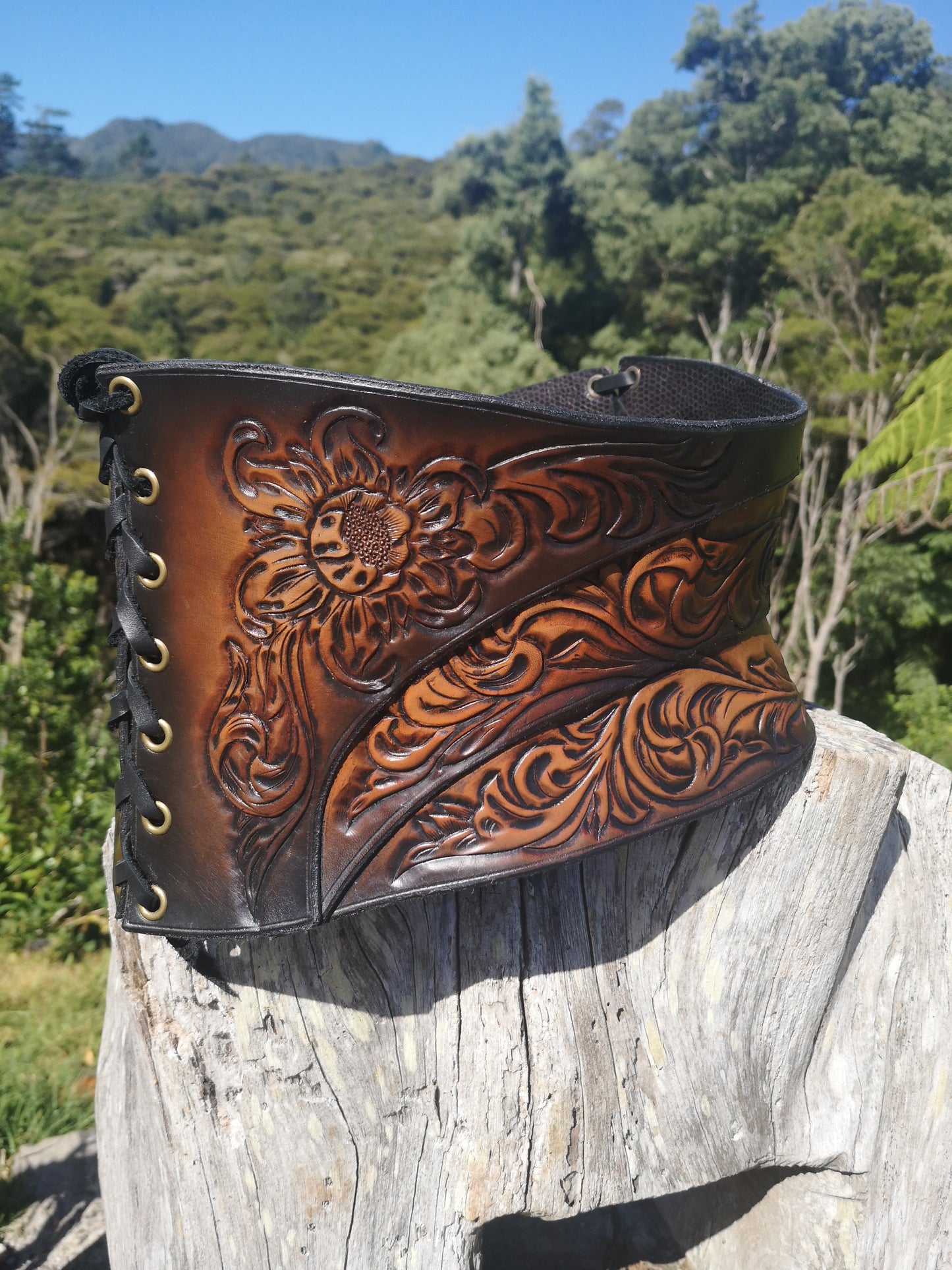 Handcarved Layered Cinch Corset