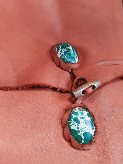 Double Green Satchel