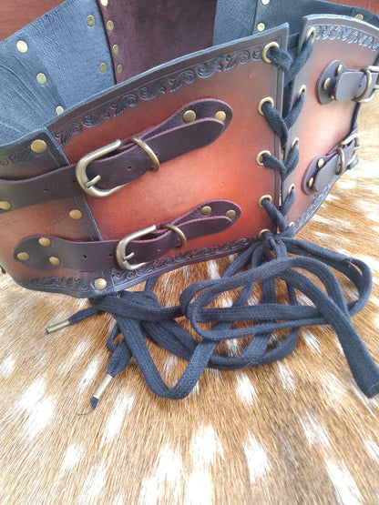 Privateers Leather Cincher - Buckles and Brass