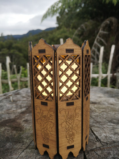Rechargeable Wooden Lantern