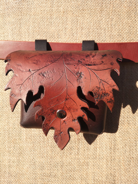 Square Belt Pouch - Autumn Leaf