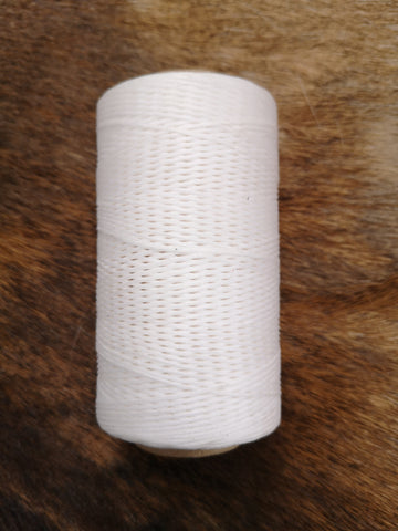 1mm Waxed Thread - White