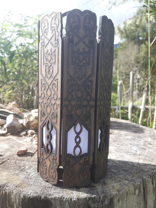 Rechargeable Wooden Lantern -400watt
