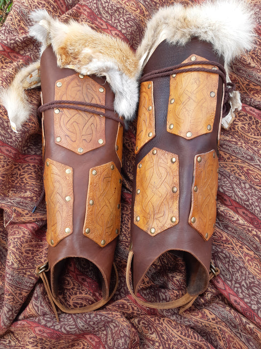 Fox Trimmed Boot Spats