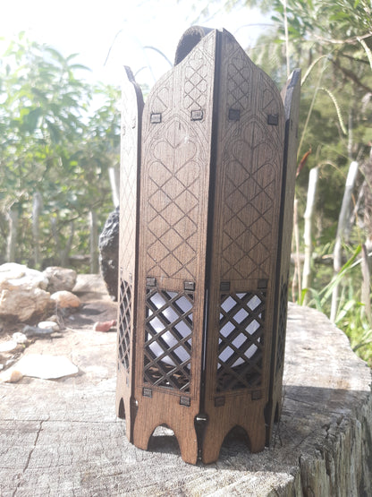 Rechargeable Wooden Lantern - 200watt
