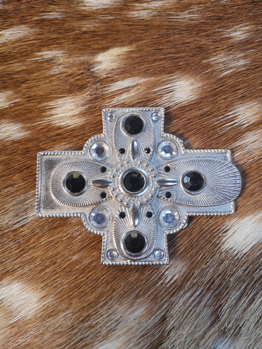 Silver Sugar Cross Buckle