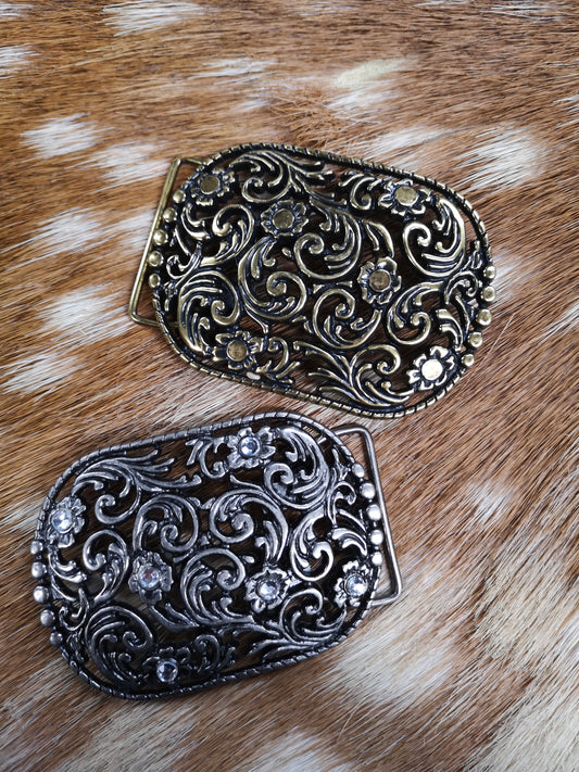 Flowery Filigree Buckle