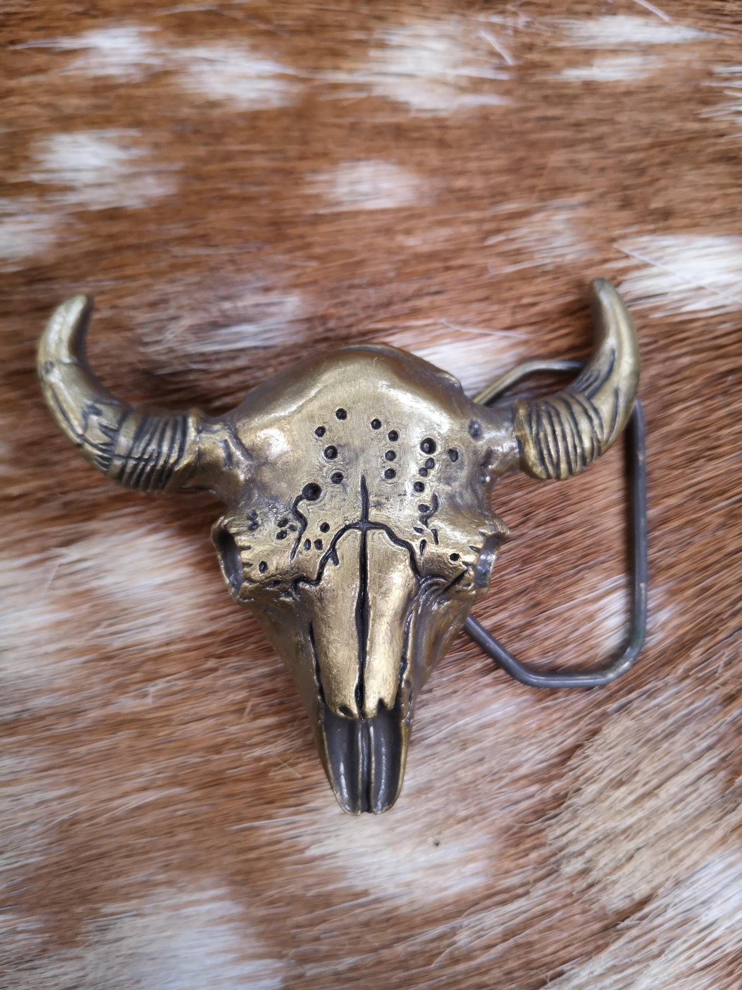 Brass Longhorn Buckle