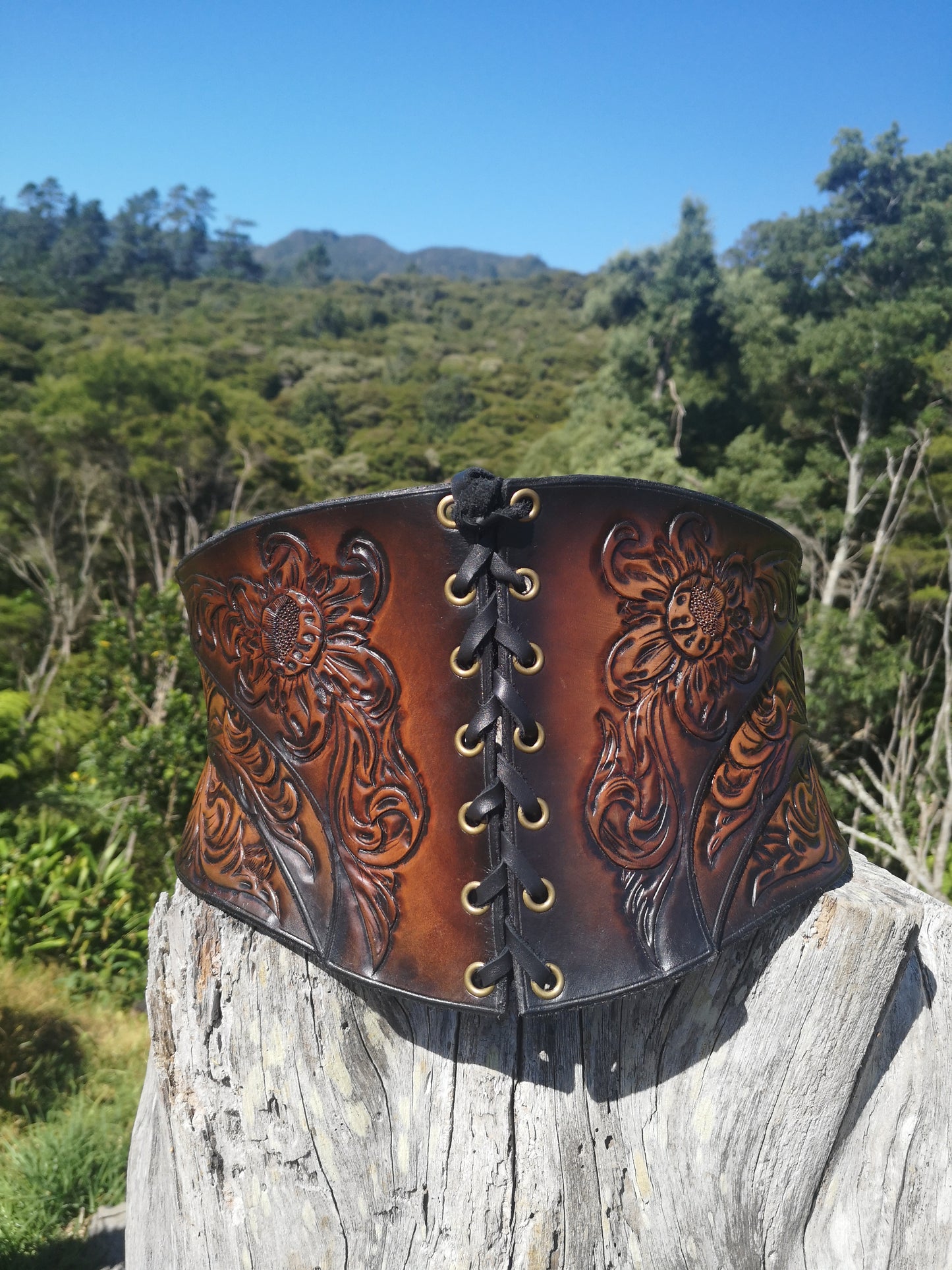 Handcarved Layered Cinch Corset