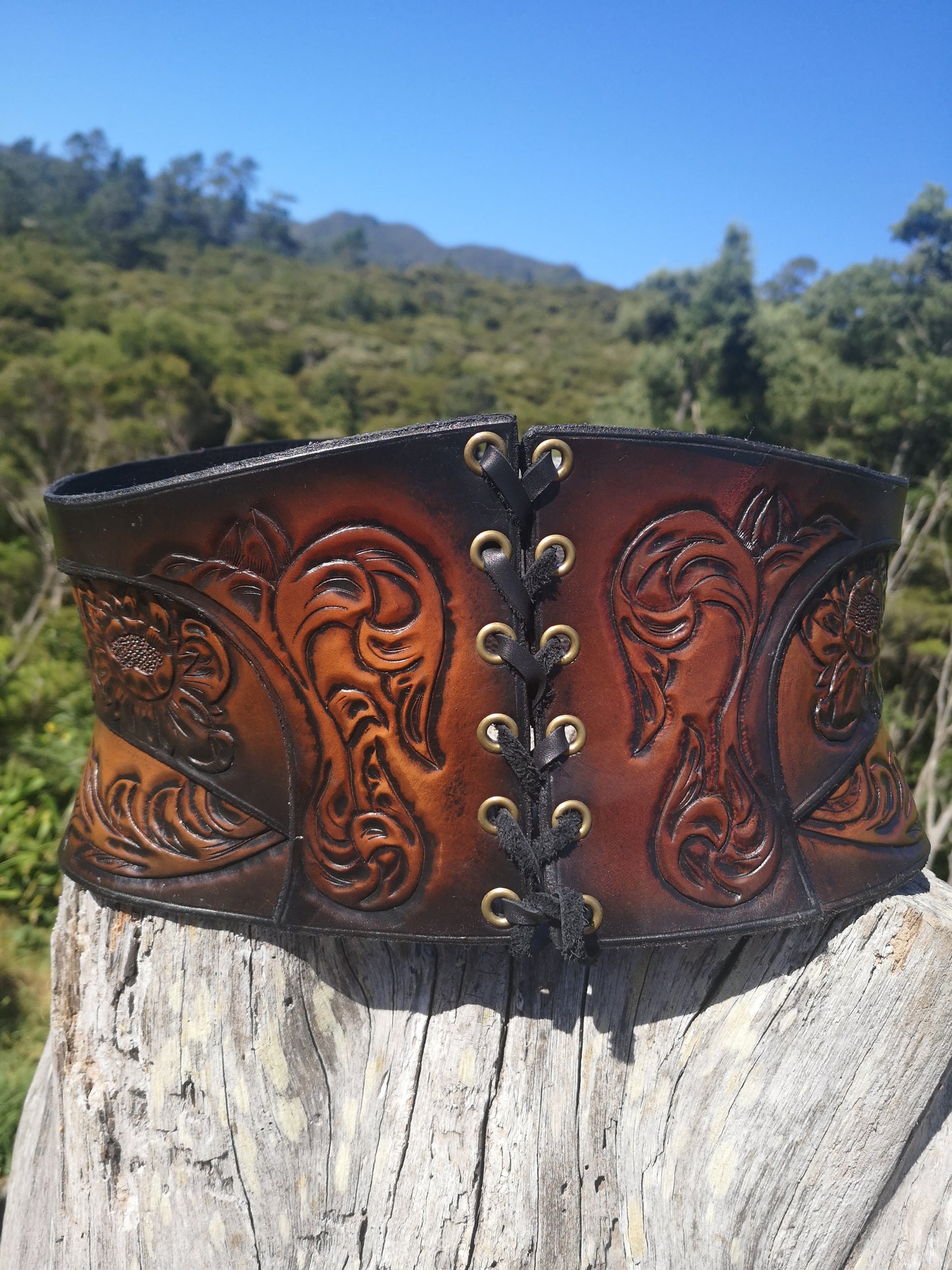 Handcarved Layered Cinch Corset