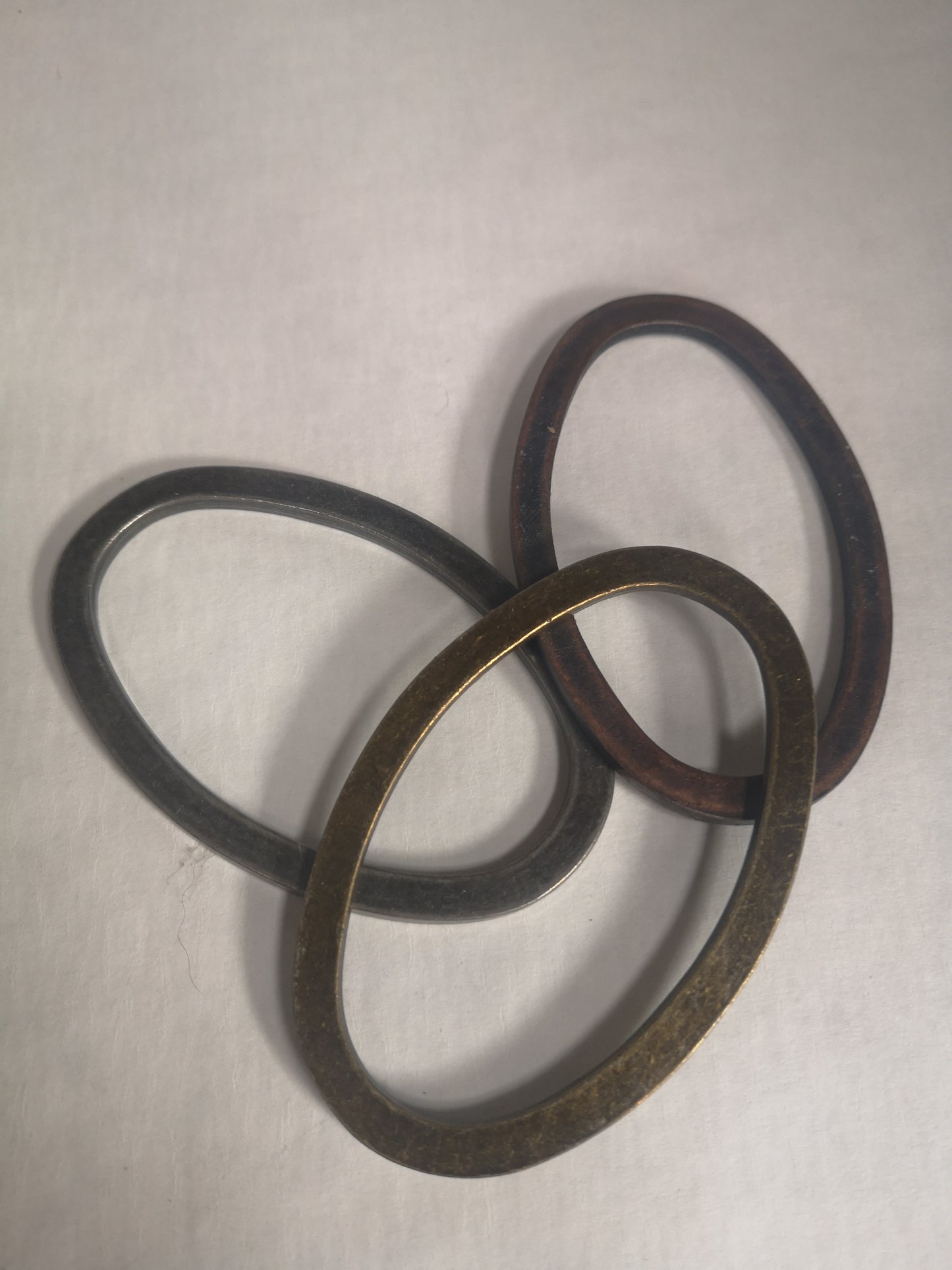 Large Flattened Oval Ring